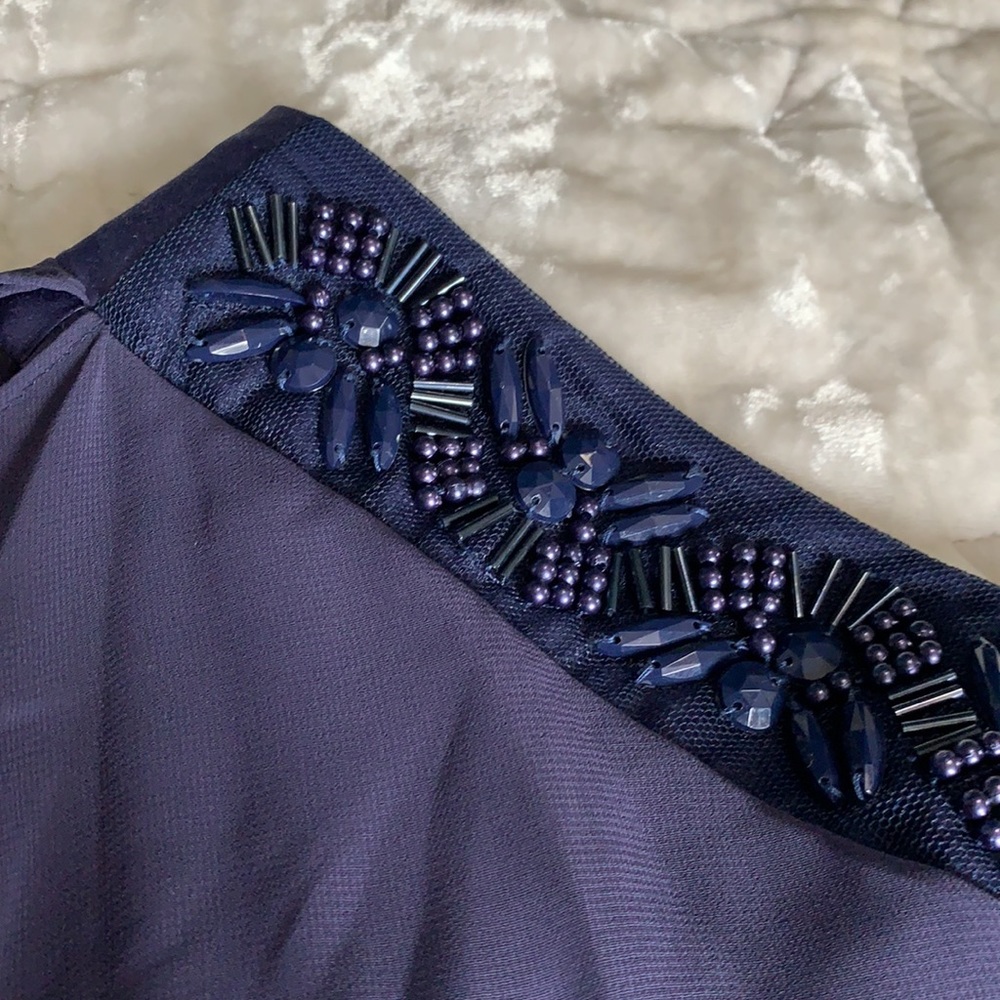 BCBG one shoulder draped cocktail dress - Picture 5 of 6